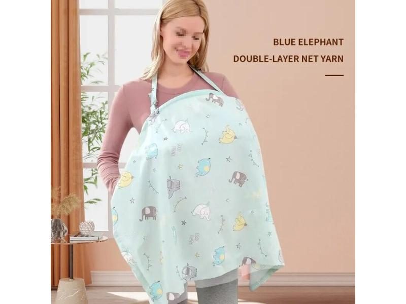 1 PCS Outdoor Nursing Towel Antilight Masking Coat Summer Breathable Thin Cape Carousel 1