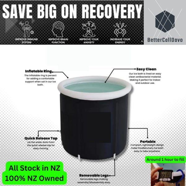 Ice Bath - Single Layer - Inflatable - Free Standing - 75 x 75cm - lid & cover image 5