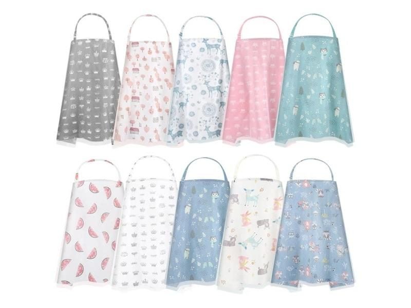 Breastfeeding Cover Baby Infant Cotton Muslin L Size Nursing Cape Carousel 2