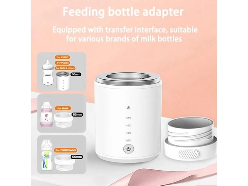 Portable Baby Milk Bottle Warmer Wireless Milk Heater Defrosting Heating Dual Carousel 1