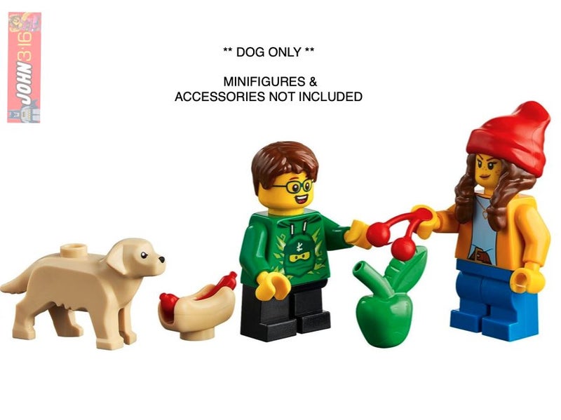 GORGEOUS LEGO LABRADOR / GOLDEN RETRIEVER / TAN FAMILY DOG! Carousel 2