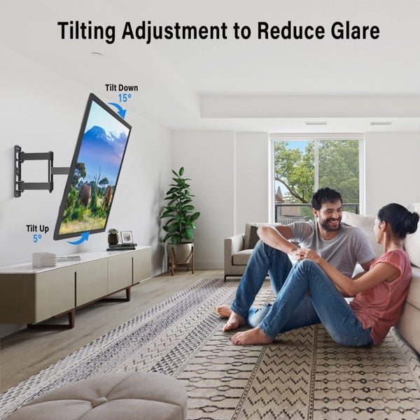Full Motion TV Wall Mount Bracket Swivel Tilt Carousel 2