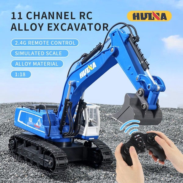 HUINA 1558 1/18 RC Excavator Digger RTR (GREEN) Carousel 2