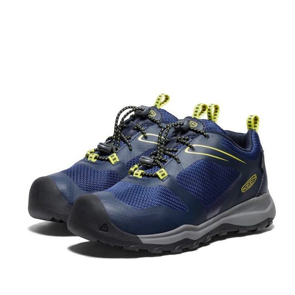 Keen Youths Wanduro Low Waterproof Blue Hiker Carousel 1