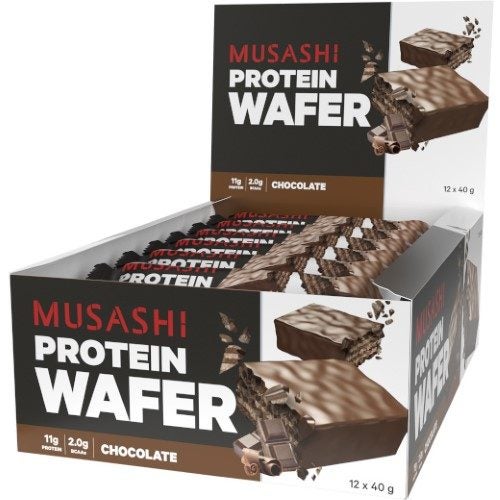 Musashi Protein Wafer Chocolate 40g ( 12 Pack ) Carousel 1