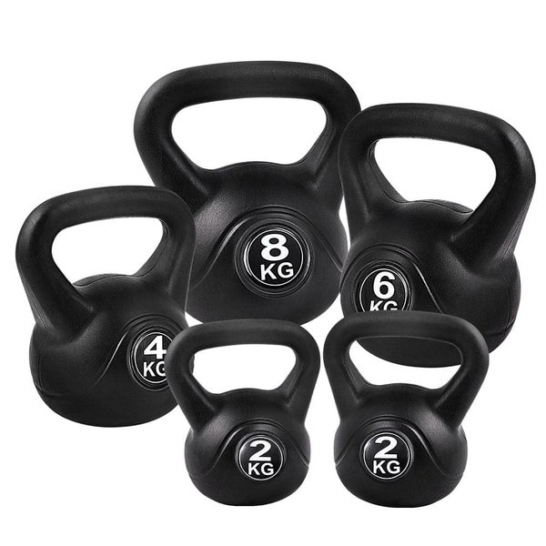 22kg Kettlebell Kettlebells Set Kettle Bell Bells Kit Weight Fitness Exercise Carousel 1