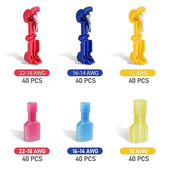 240pcs T-Tap Wire Connectors Kit i2624MZ0 Carousel 2