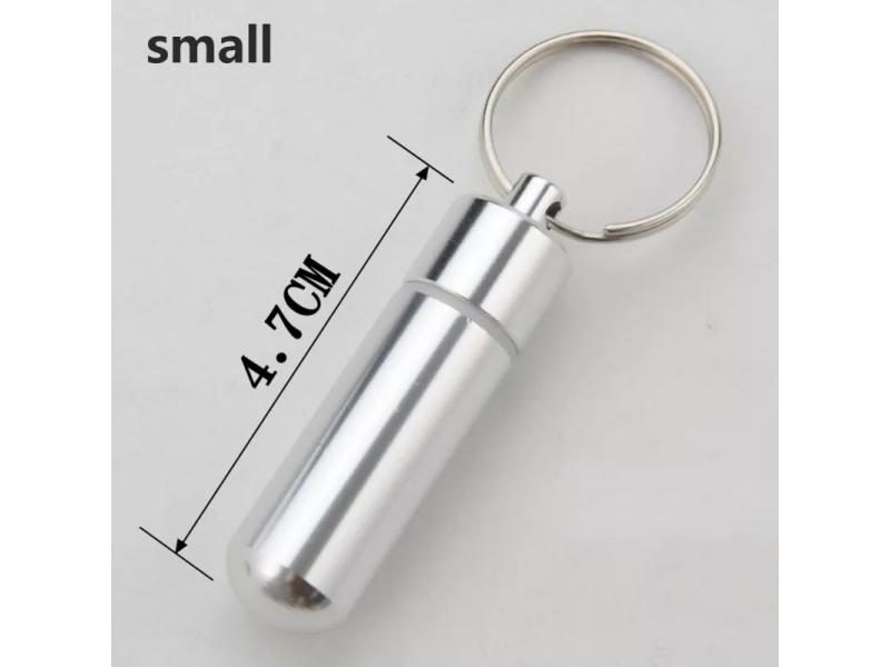 Waterproof Aluminum Pill Box Case Bottle Cache Drug Holder For Traveling Carousel 1