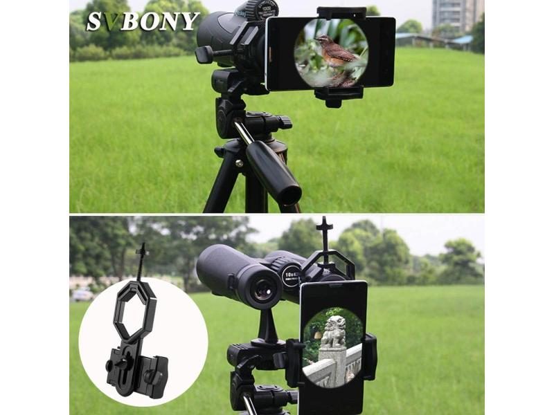 SVBONY Universal Cell Phone Adapter Mount For Binoculars Etc. 25 48mm Eyepiece Carousel 1