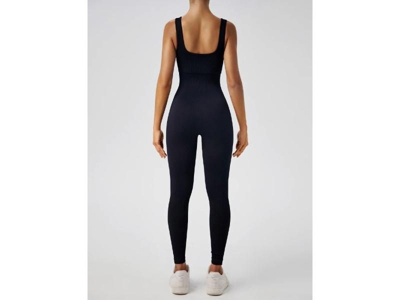 Women's Tracksuit Yoga Set Yoga Jumpsuits One Piece Workout Long Sleeve Rompers Carousel 1