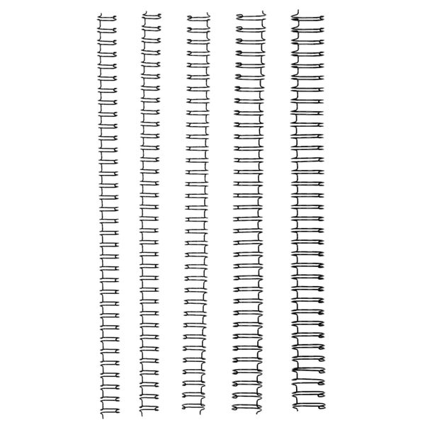 GBC Binding Wire 34 Loop 6mm Silver Pk100 Carousel 1