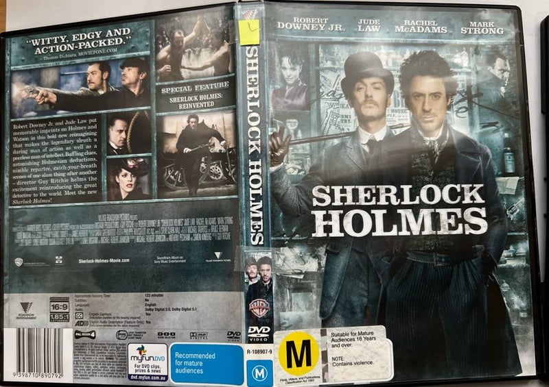 SHERLOCK HOMES - (ROBERT DOWNEY JR) (WITH LIGHT SCRATCHES) - DVD MOVIE64558703258115110