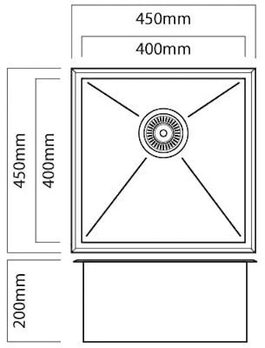 Mercer DV102 Essex Single Sink | 400 x 400mm | RRP $439 Carousel 3