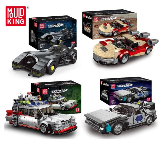 Bat Car - Black - Race Car- 407p - MouldKing Carousel 11
