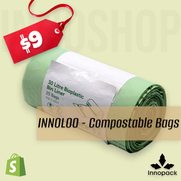 INNOLOO PK OF 25 X 30L HOME COMPOSTABLE BAGS Carousel 1