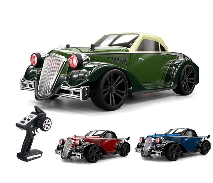 Retro Race Car - Drift Car - 16302 - RC Car - GREEN - 35km/h Carousel 19