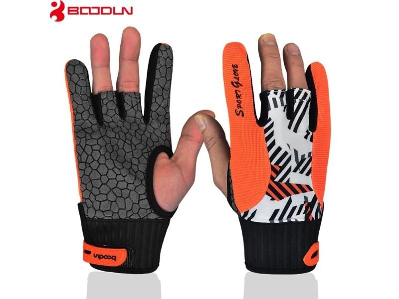 1 Pair Men Women Bowling Gloves For Left Right Hand Anti Skid Soft Carousel 1