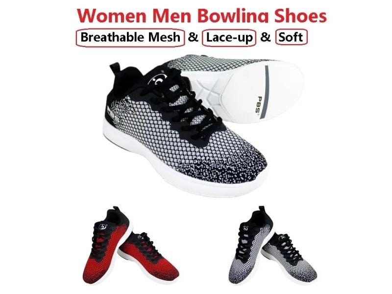 Unisex Breathable Weave Bowling Shoes Right Hand Non Slip Lightweight Carousel 2