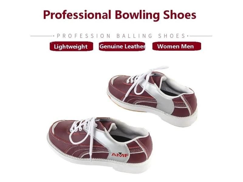 Lady Cow Leather Bowling Shoes For Women Breathable Non Slip Carousel 1
