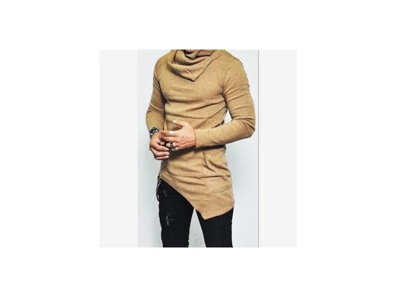 Unbalance Hem Pocket Long Sleeve Hoodies Mens Sportswear Basketball Jerseys Carousel 1