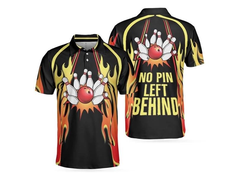 Bowling American Flag Polo Shirt For Men's New Short Sleeve Casual Stretch Carousel 1
