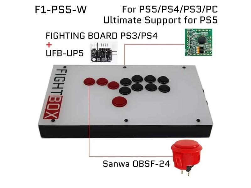FightBox FIGHTING BOARD-UP5 All Buttons Hitbox Style Arcade Joystick Fight Carousel 2