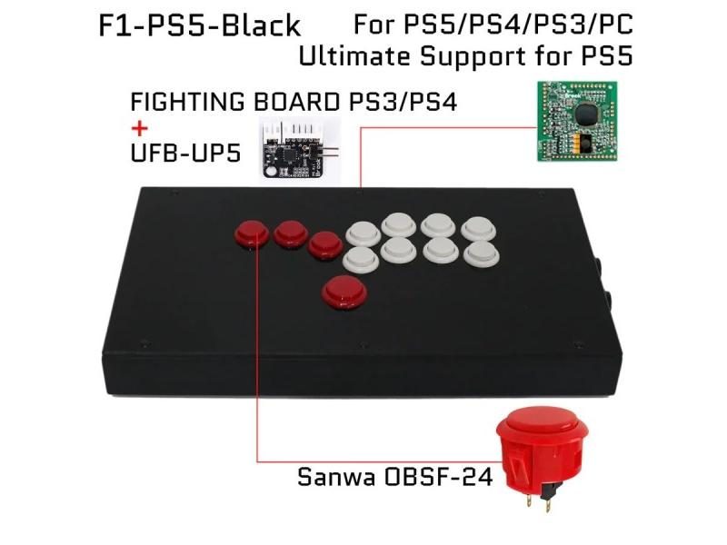 FightBox FIGHTING BOARD-UP5 All Buttons Hitbox Style Arcade Joystick Fight Carousel 1