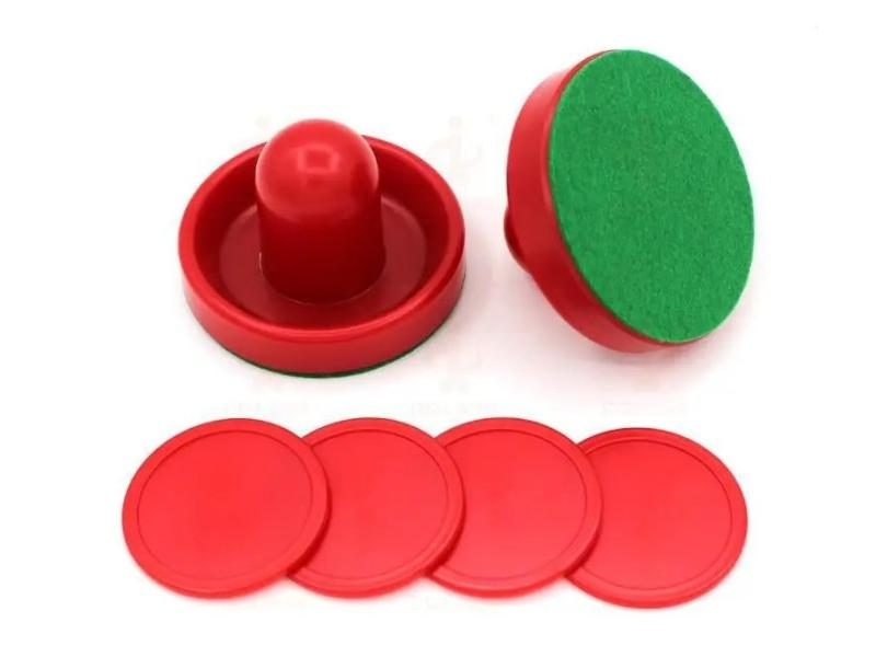 8pcs Set 96mm Indoor Air Hockey Table Felt Pusher Hockey Pucks Set Carousel 1