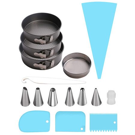16pcs Cake Decorating Tools Cake Pan Nozzles Sets Baking Supplies Carousel 1