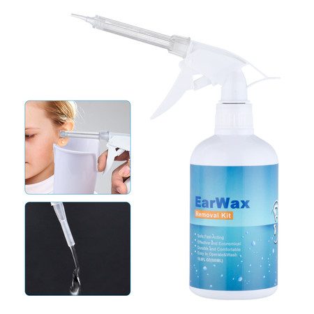u500mL Ear Cleaning Irrigation Kit Ear Wax Removal Tool Water Washing Syringe Carousel 8