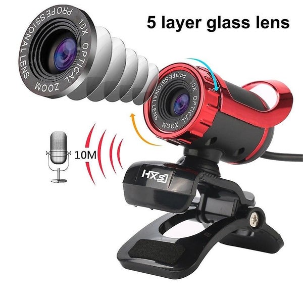 Desktop Webcam USB Web Cam Built in Sound absorbing Microphone Video Call Carousel 1
