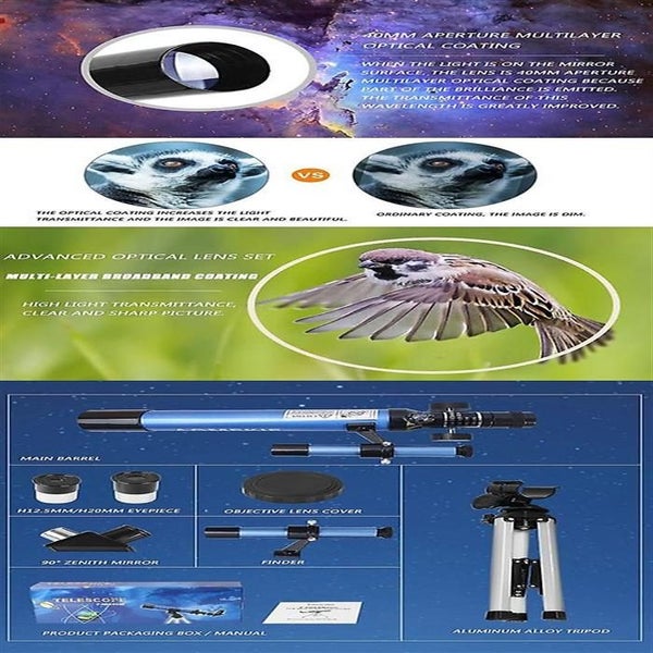 F400x40 Astronomical Refractor Telescope HD Optical Space Monocular Entry Level Carousel 4