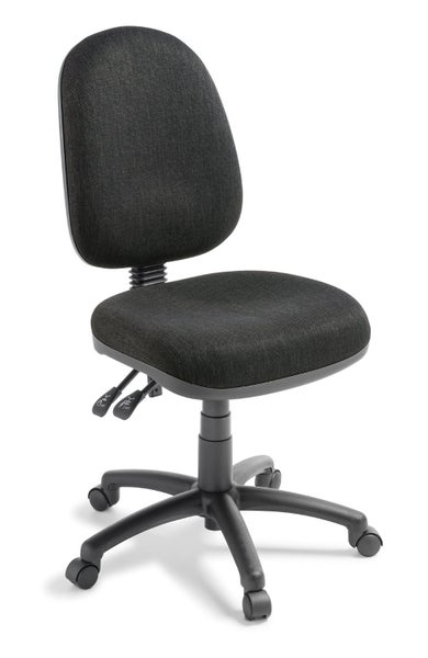Eden Tag 3-lever High back Ergonomic Office Chair, Ebony Fabric Carousel 1