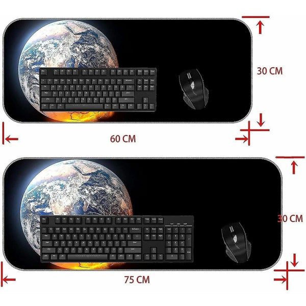 750X300X3 XXL Gaming Large Mouse Pad City, Night Sky, Clouds Stitched Edges Th Carousel 2