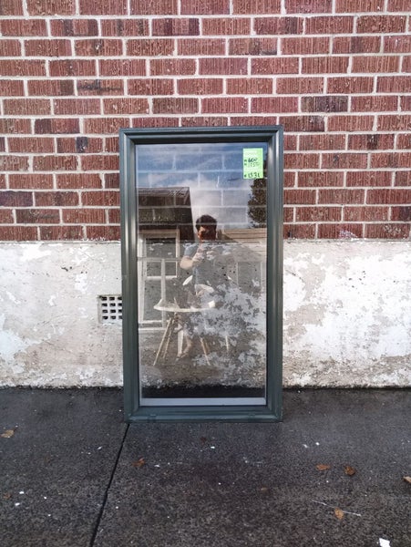 Aluminium Window Dark Green 600 W x 1150 H [#1331] Carousel 1