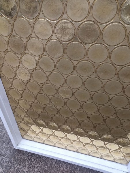 Amber Bullion Glass Wooden Window 610 W x 2050 H [#2899 A] Carousel 4