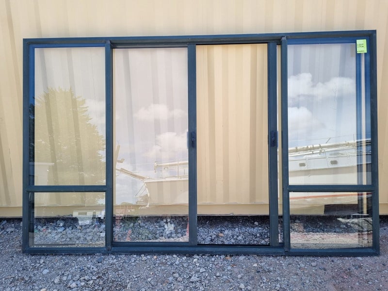 Dual Door Aluminium Ranch Slider with sidelights 3210 W x 1970 H [#4042] Carousel 4