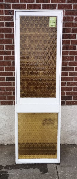 Amber Bullion Glass Wooden Window 630 W x 2050 H [#2901] Carousel 1