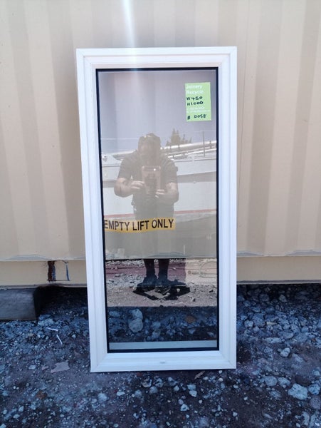Aluminium Window Offwhite 450 W x 1000 H [#4058] Carousel 1