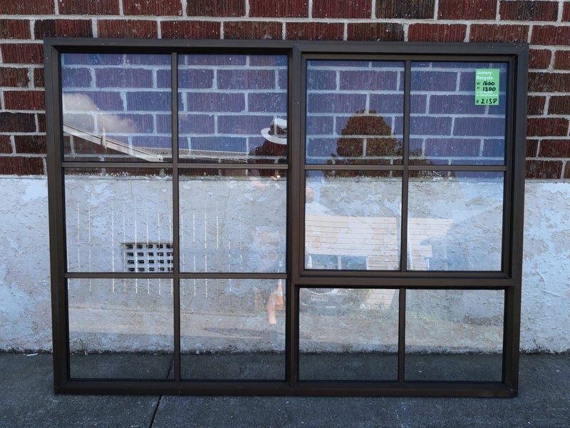 COLONIAL Aluminium Window Brown 1600W x 1200H [#2138] Carousel 1