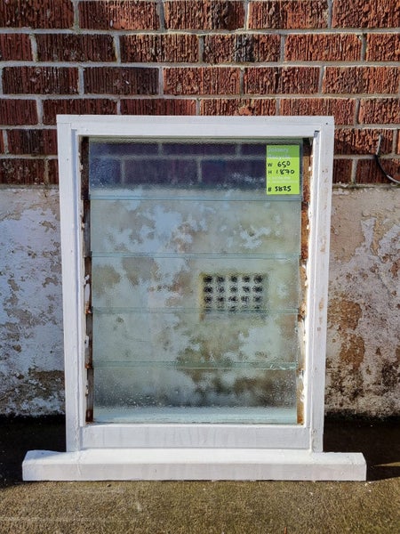 1960s Bungalow Wood Louvre Window 650 W x 870 H [ #3825] Carousel 2