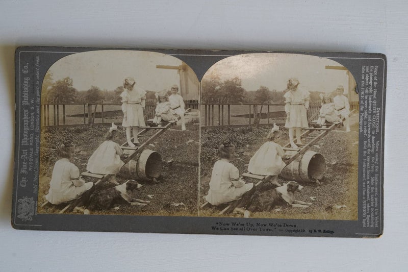 10x Stereoscope card - 3D Photographs 1899-1902 Carousel 2