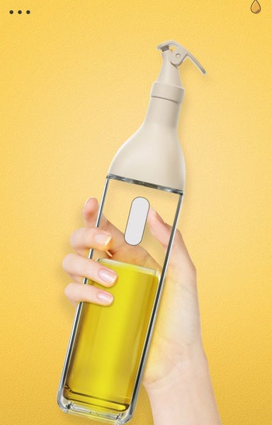 Automatic Glass Kitchen Oil Bottle White Carousel 6