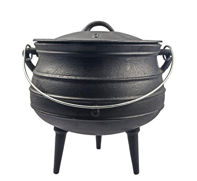 Cast Iron POTJIE POT (3-LEG) #6 SIZE 13.5L Carousel 1