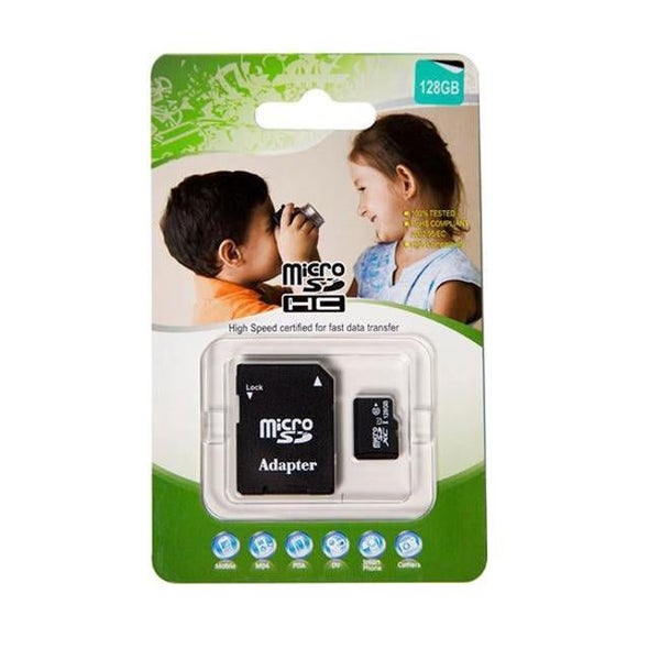 Micro SD High-Speed Certified Flash Card With Adapter 128Gb Carousel 1