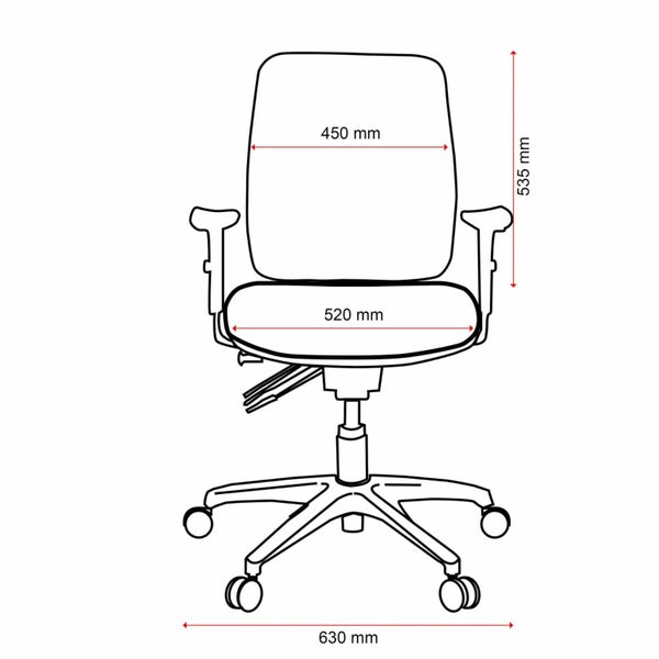 Buro Roma Executive High Back 24/7 Ergonomic Office Chair With Armrest, Seat ... Carousel 4