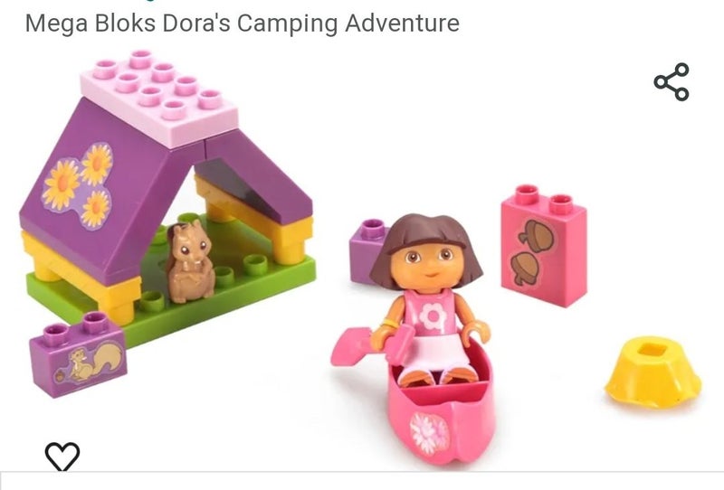 Dora the Explorer Mega Bloks, Singing Microphone & 4 Dora Bingo Cards & Spinner Carousel 5