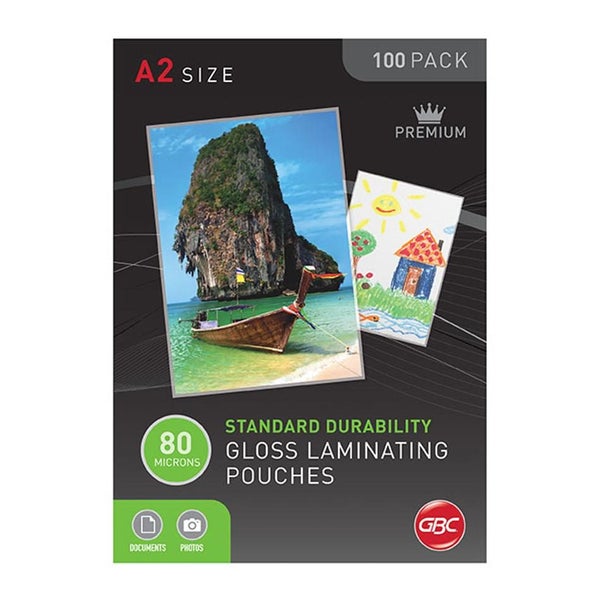 Gbc Laminating Pouch A2 80 Micron Pk100 BL80MA2 Carousel 1