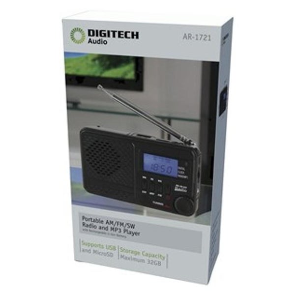 Digitech Am/Fm/Sw Rechargeable Radio With Mp3 AR1721 Carousel 3