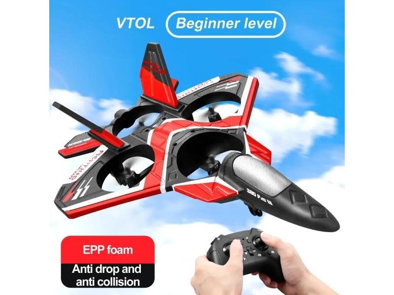 RC Foam Plane With Led Light 2.4G Radio Control Glider Fighter Plane Glider Carousel 2